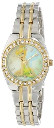 Disney Womens TNK406 Tinkerbell Two-Tone Bracelet Watch