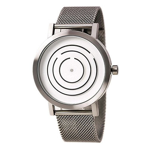 Project 8901GM 40 Unisex Silber Mesh Armband weisses Zifferblatt Free Time Watch