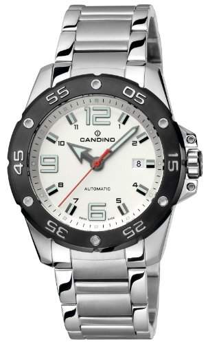 Candino Unisex Automatikwerk Uhr, Model: C4452-1 - Edelstahl beschichtet