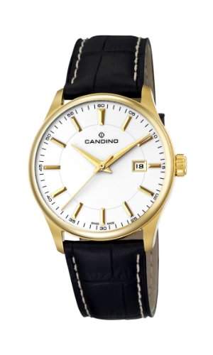 Candino Herren-Armbanduhr XL Analog Quarz Leder C44572
