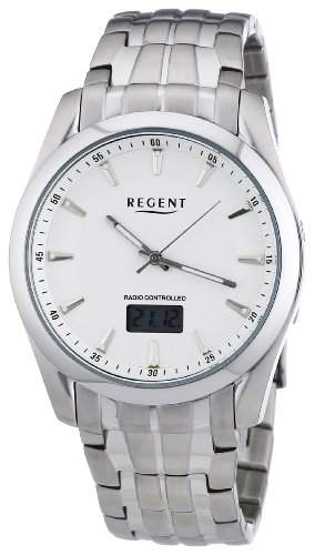 Regent Herren-Armbanduhr XL Analog - Digital Quarz Edelstahl 11030107