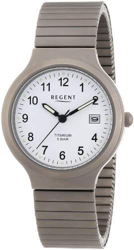 Regent Herren-Armbanduhr XL Analog Titan 11090183