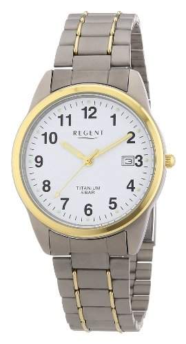 Regent Herren-Armbanduhr XL Analog Titan 11090231