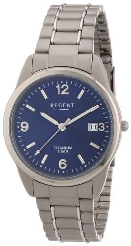Regent Herren-Armbanduhr XL Analog Titan 11090247