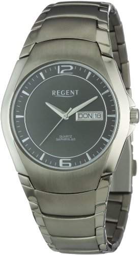 Regent Herren-Armbanduhr XL Analog Titan 11090260