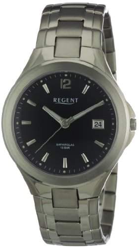 Regent Herren-Armbanduhr XL Analog Titan 11090262