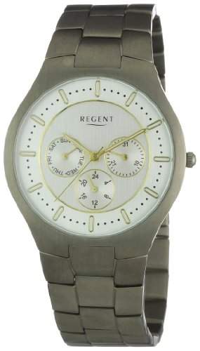 Regent Herren-Armbanduhr XL Analog Titan 11090278