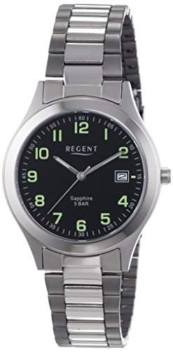 Regent Herren-Armbanduhr XL Analog Quarz Titan 11090321