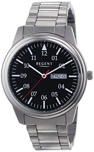 Regent Herren-Armbanduhr XL Analog Quarz Titan 11090323