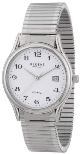 Regent Herren-Armbanduhr XL Analog Edelstahl 11310038