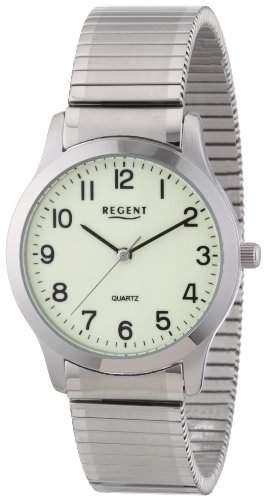 Regent Herren-Armbanduhr XL Analog Edelstahl 11310039