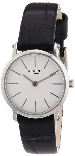 Regent Damen-Armbanduhr XS Analog Quarz Leder 12111074