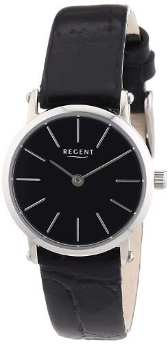 Regent Damen-Armbanduhr XS Analog Quarz Leder 12111075