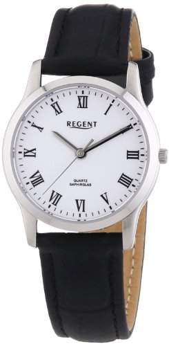 Regent Damen-Armbanduhr XS Analog Quarz Leder 12111104
