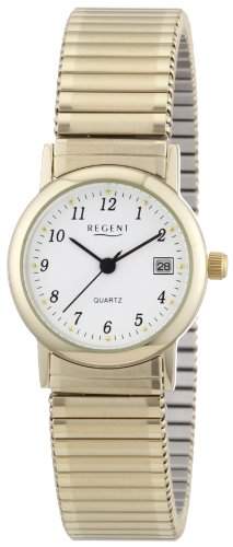 Regent Damen-Armbanduhr XS Analog Edelstahl beschichtet 12300078