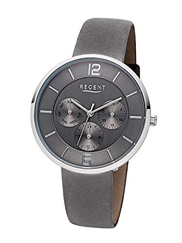 Regent Uhr Damen Edelstahl Armbanduhr Modell LD 1615 Multifunktion