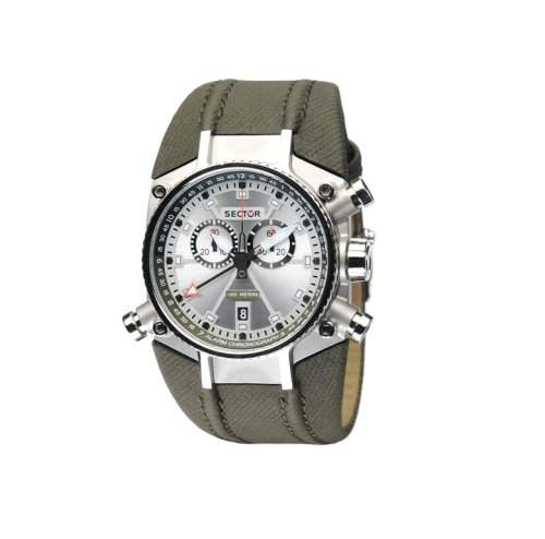 Sector Herren-Armbanduhr Chronograph Quarz Leder R3271695215