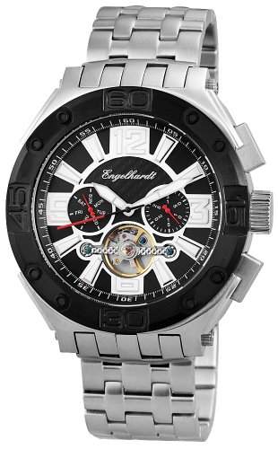 Engelhardt Herren-Armbanduhr XL Analog Automatik Edelstahl 389421028004