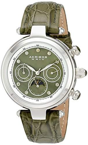 Akribos XXIV Damen AK441GN Classic Diamond Automatic Green Dial Uhr
