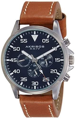 Akribos XXIV Herren-Armbanduhr Watch Analog Quarz AK773SSBU