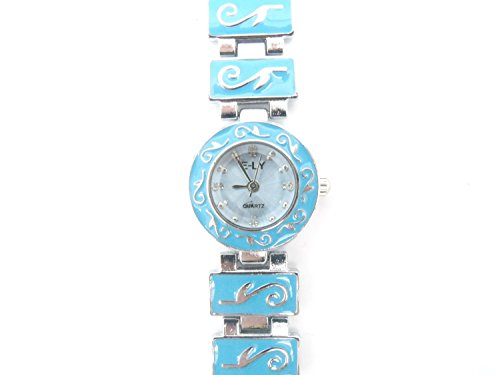 Blau Tablet Link Damen Fashion Armbanduhr