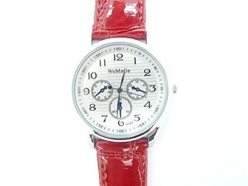 Rot multi dial Damen Fashion Armbanduhr