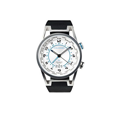Orologio GMT Piquadro Wwwatch grigio uomo con datario acciaioinossidabile sabbiato impermeabile fino a 5 ATM OR1002WW GR