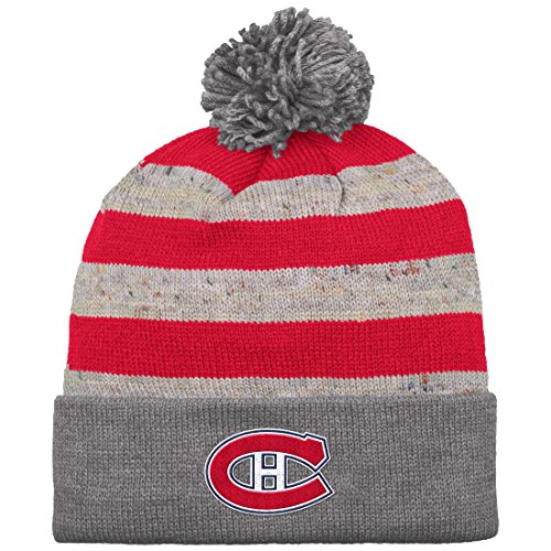 Montreal Canadiens Mitchell Ness NHL Speckled Crown Cuffed Knit Hat Hut w Pom