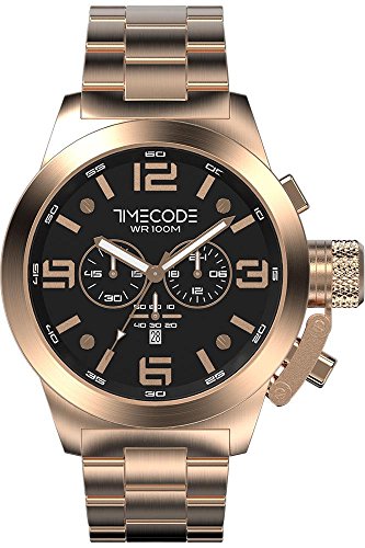 Timecode WTO 1994 fuer Maenner Armbanduhr Chronograph Quartz TC 1007 04