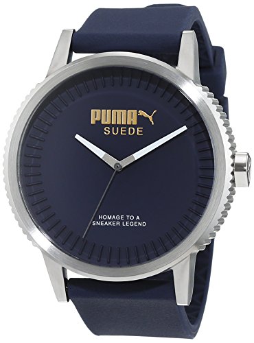 Puma Time 10410 SUEDE DENIM BLUE Analog Quarz Silikon PU104101003