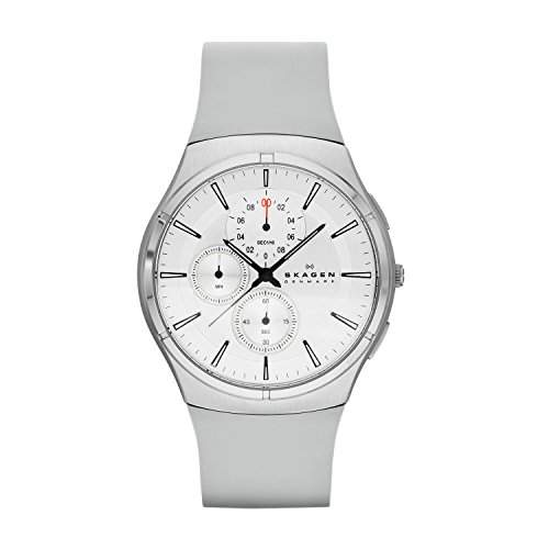 Skagen Herren-Armbanduhr XL Chronograph Quarz Silikon SKW6132