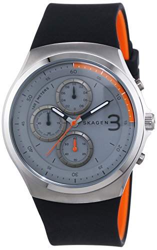 Skagen Herren-Armbanduhr XL Chronograph Quarz Silikon SKW6158