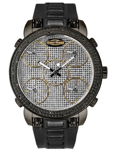 Grand Master Herren Five Time Zone Diamond Watch GM5 45B