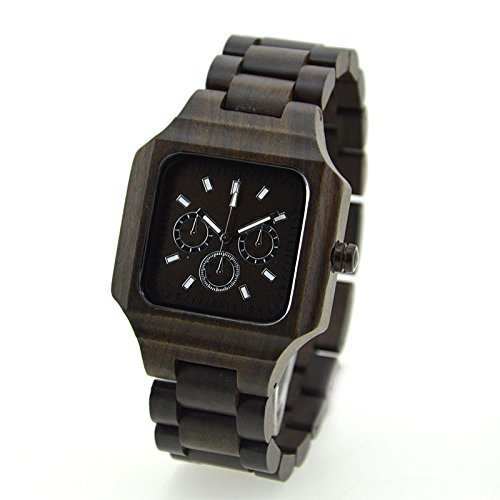 Biutee Holz Schwarz Armbanduhr Umweltfreundlich Handgefertigt 100 Naturholz Armbanduhr Quarzuhr