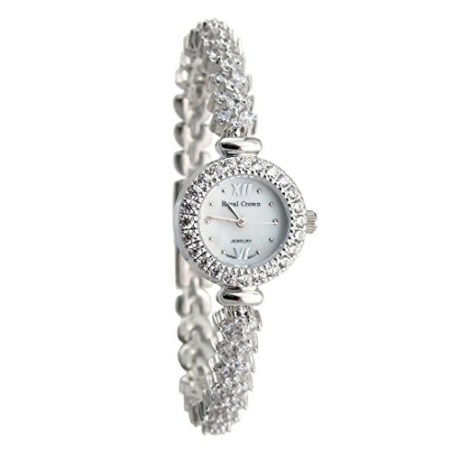 Royal Crown Damen Silvertone Armband Uhren langii rcrh5266b12 Japanisches Quarz