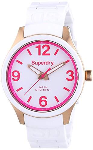 Superdry Damen-Armbanduhr Scuba LU Analog Quarz Silikon SYL134P