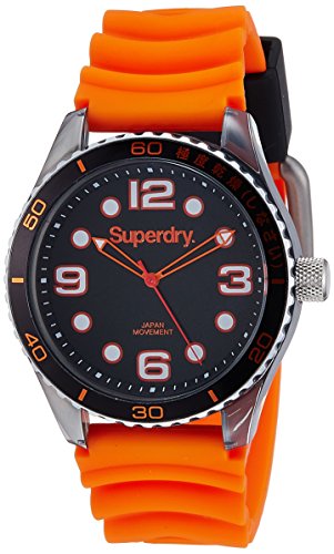 Superdry SYG163O TOKYO SPORT Uhr Kautschuk Kunststoff 30m Analog orange