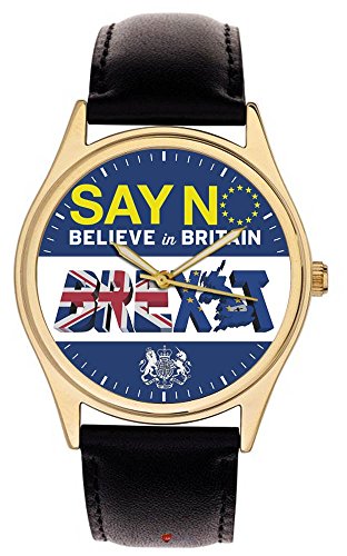 Die brexit Uhr Say No die EU Collectible 40 mm Armbanduhr