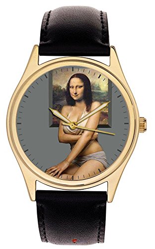 Erotische Mona Lisa Sammler Armbanduhr Hohe oder Niedrige Kunst