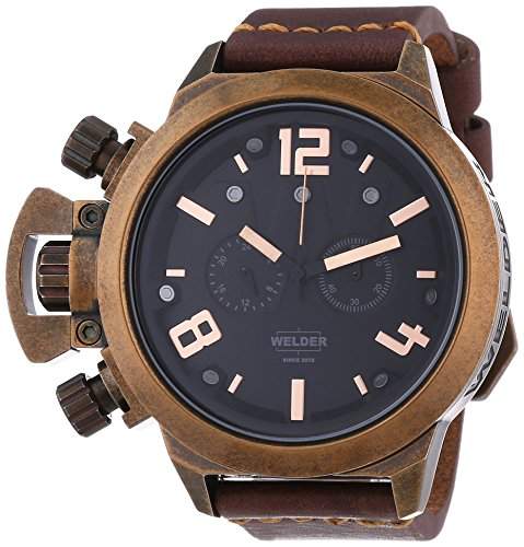 Welder Unisex-Armbanduhr Chronograph Quarz Leder K24 3610