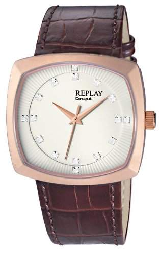 Replay Herren-Armbanduhr XL Analog Leder RX8401BU