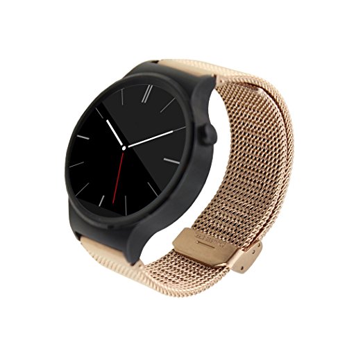 Netspower Uhrenband Uhrenarmband Uhren Armband fuer Huawei Smart Armbanduhren Golden