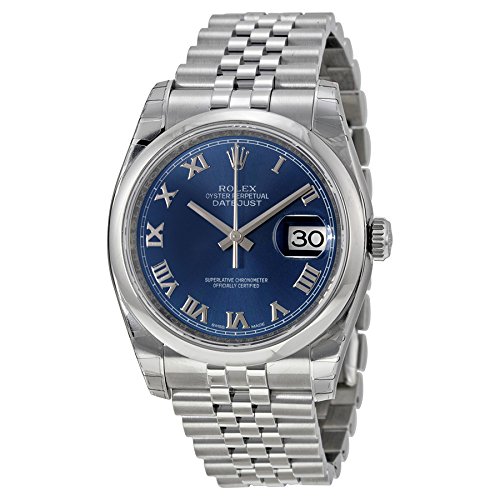 Rolex Edelstahl Armband Datejust Jubilee Stahl Zifferblatt Blau