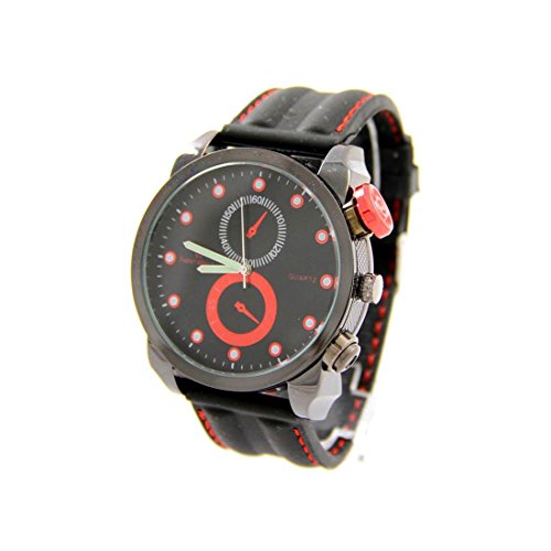 Armbanduhr mit Silikon schwarz V6 1359
