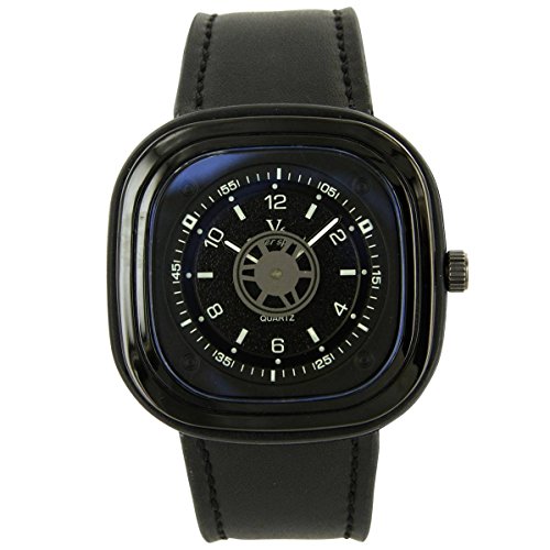 V6 Armbanduhr Jolie zeigt Herren Leder schwarz V6 1106