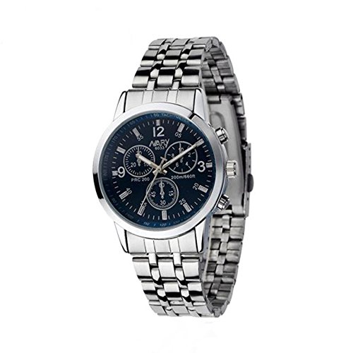 Watches Analog Quartz Xjp Waterproof Stainless Steel Womens Wristwatch Blue