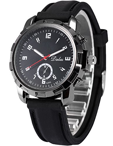 EASTPOLE Quarzuhr Schwarze Armband aus Silikon Sportuhr WAA731
