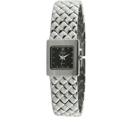 Swiss Edition se3809 s Damen silberfarbenes gesteppt Armband Armbanduhr