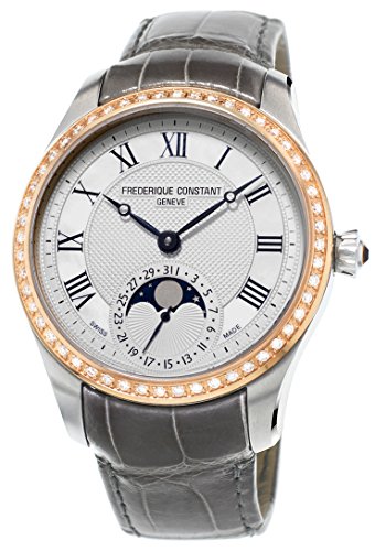 Frederique Constant Manufacture Moonphase 18kt Rose Gold Steel Womens Watch FC 705MMC3MDZ9