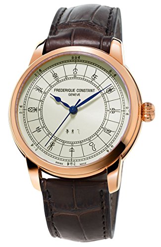 Limited Edition Frederique Constant Manufacture Zodiac Rose Gold Plated Mens Watch FC 724CC4H4